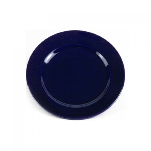 Тарелка мелкая 17,5см синяя Chan Wave Classic Ivory фото