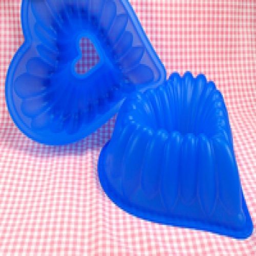 Форма силикон сердце-саверен синяя фото