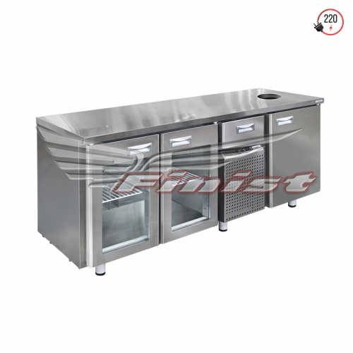 Холодильный стол с нейтральной секцией СХСns-700-3 фото
