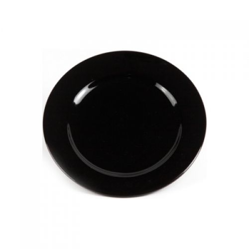 Тарелка мелкая 17,5см черная Chan Wave Classic Ivory фото